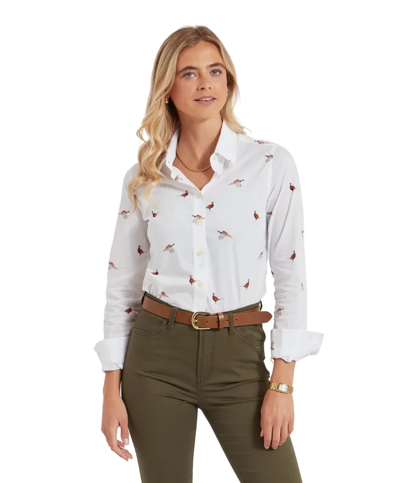 Schoffel Norfolk Shirt - Ptarmigan Print