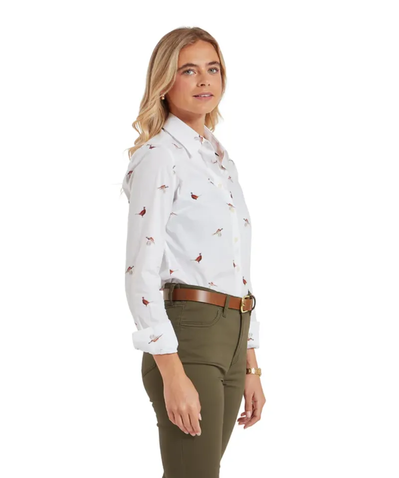 Schoffel Norfolk Shirt - Ptarmigan Print-3