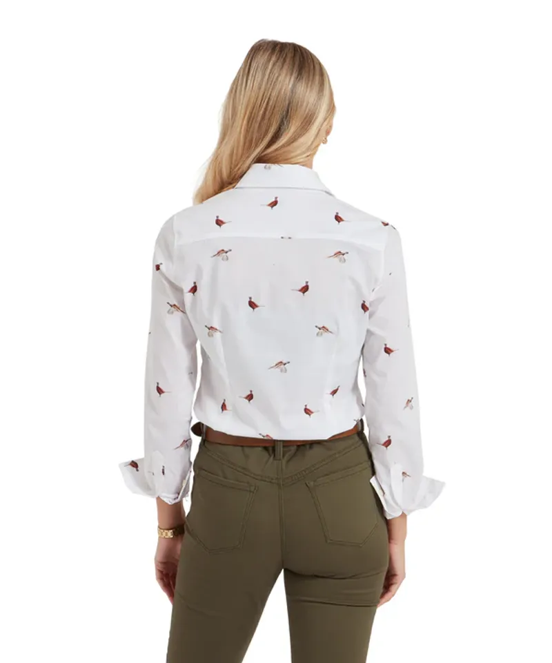 Schoffel Norfolk Shirt - Ptarmigan Print-5