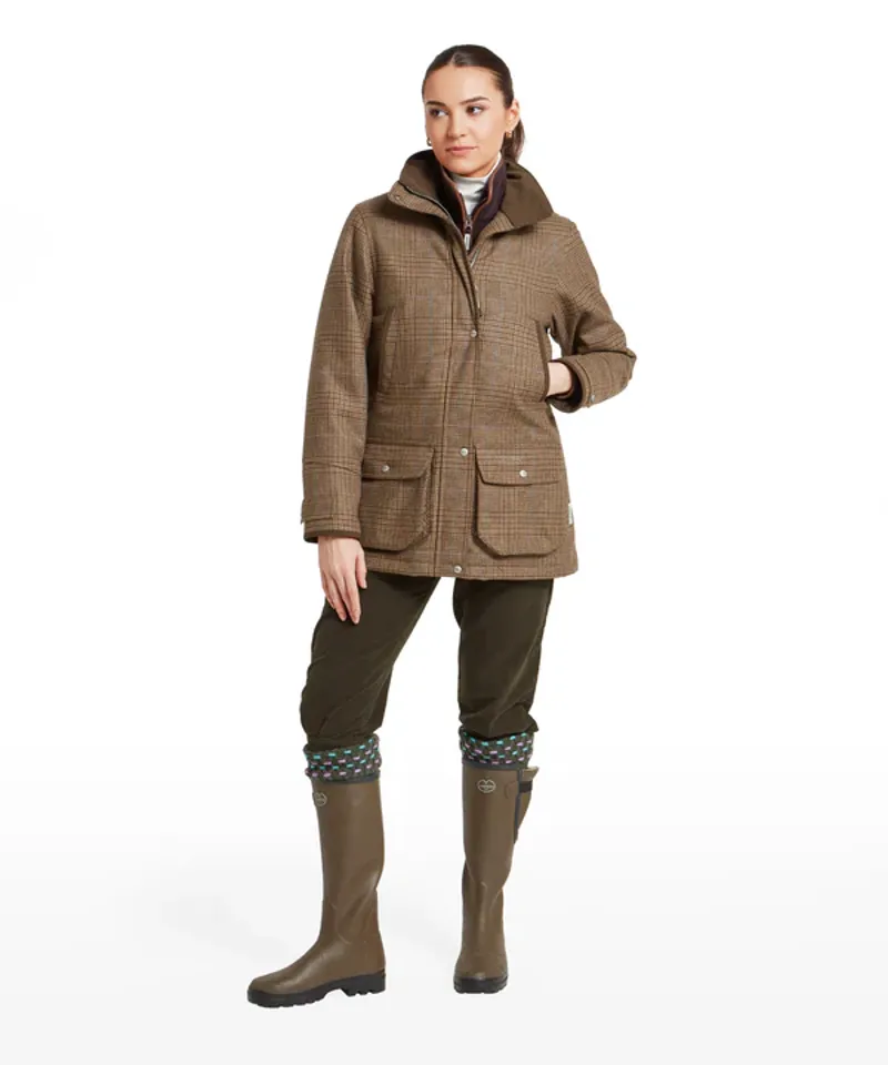 Schoffel Ptarmigan Tweed Coat - Teviot Tweed-1