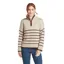 Schoffel Ladies Sandsend 1/4 Zip Jumper - Oatmeal / Port
