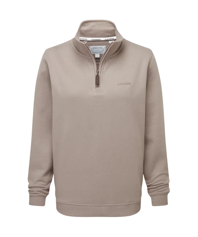 Schoffel Ladies Sennen Cove Sweatshirt - Mushroom-1