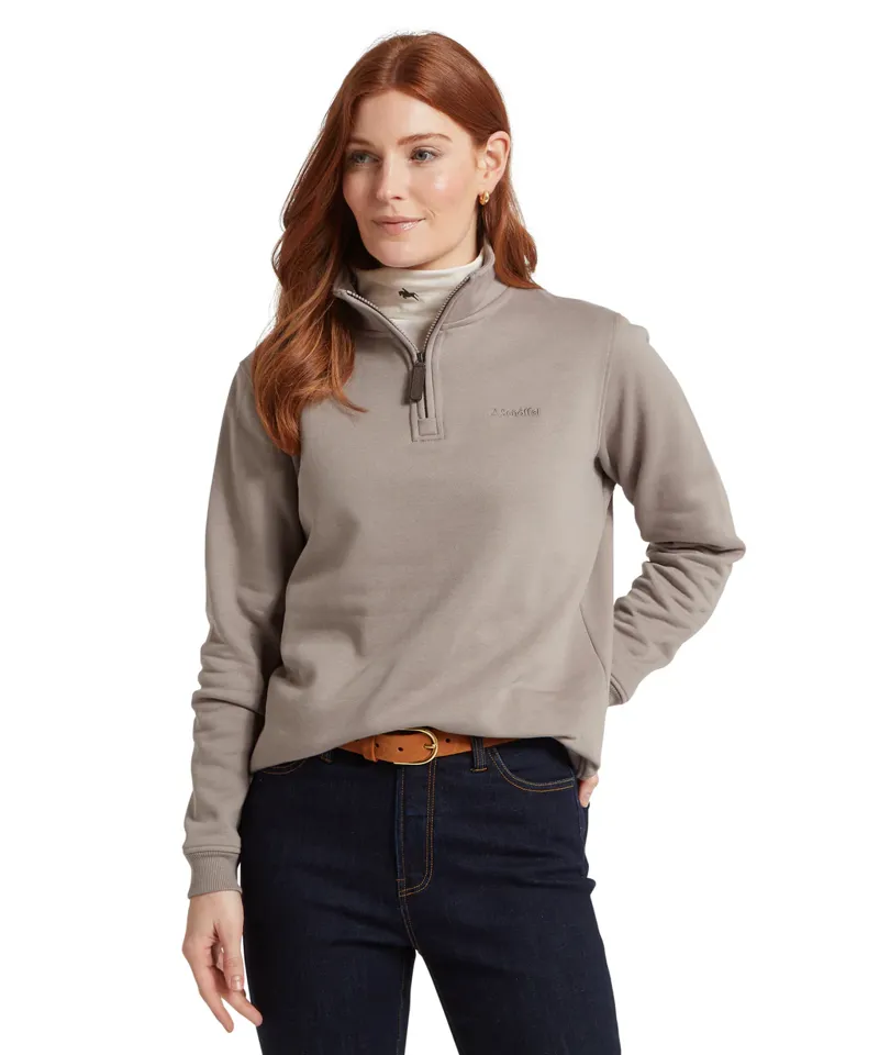 Schoffel Ladies Sennen Cove Sweatshirt - Mushroom