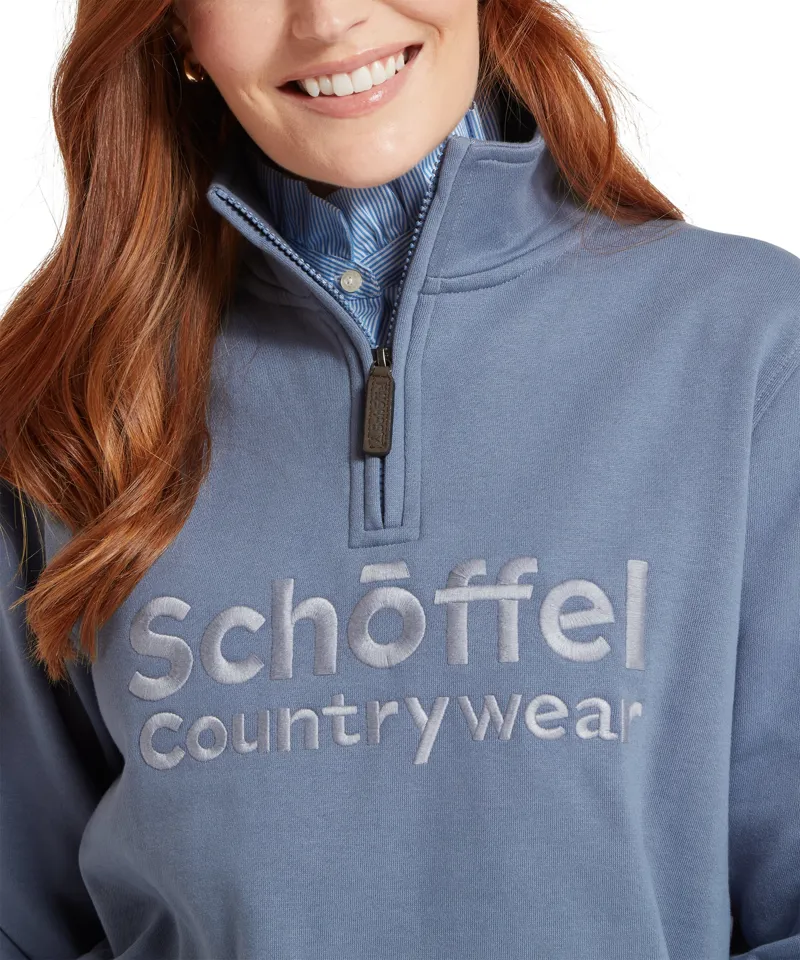 Schoffel Ladies St Issey Sweatshirt - Storm Blue-6