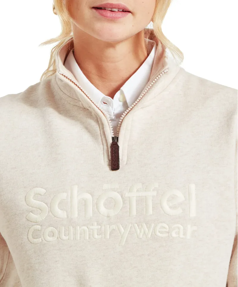 Schoffel Ladies St Issey Sweatshirt - Oat Marl-5