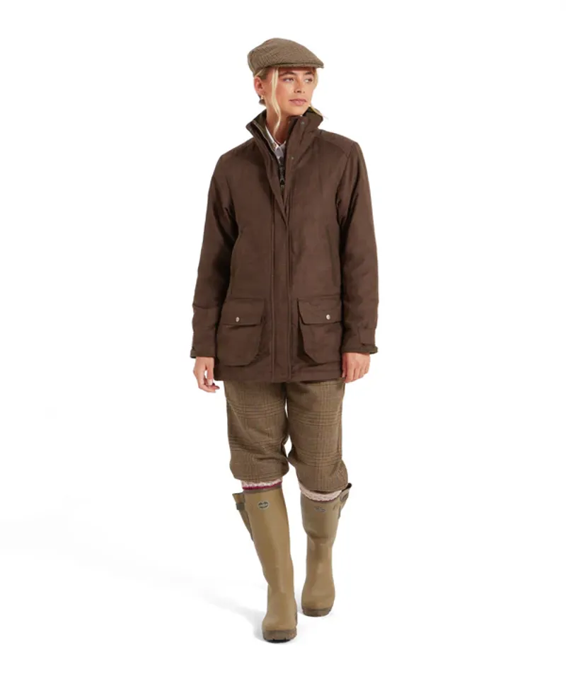 Teal Shooting Coat - Coffee Bean-7