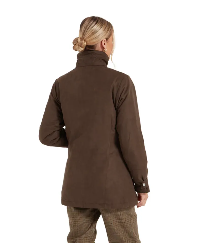 Teal Shooting Coat - Coffee Bean-5