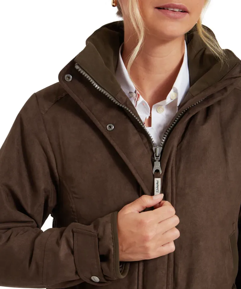 Teal Shooting Coat - Coffee Bean-2