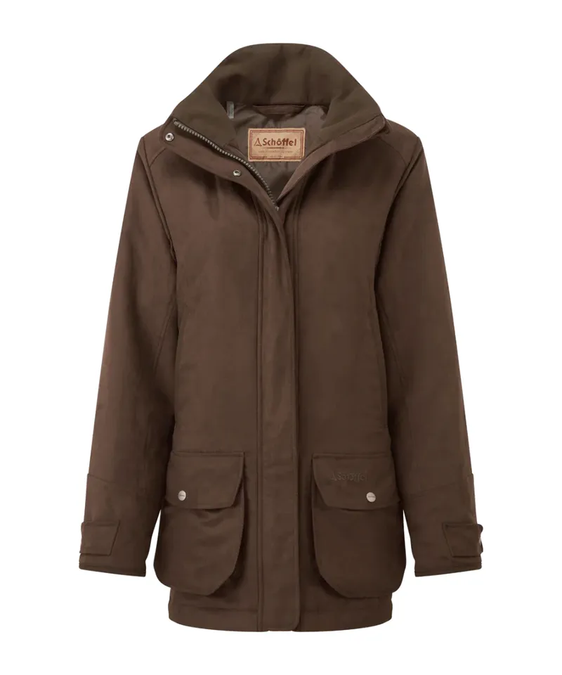 Teal Shooting Coat - Coffee Bean-1