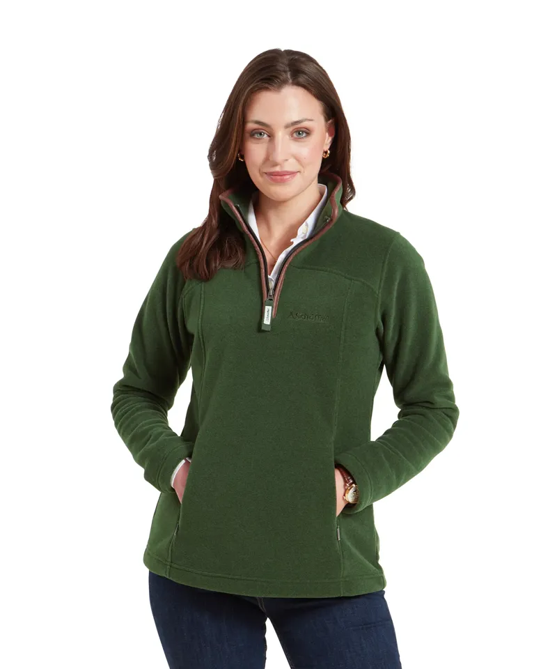 Schoffel Tilton II 1/4 Zip Ladies Fleece - Forest-1