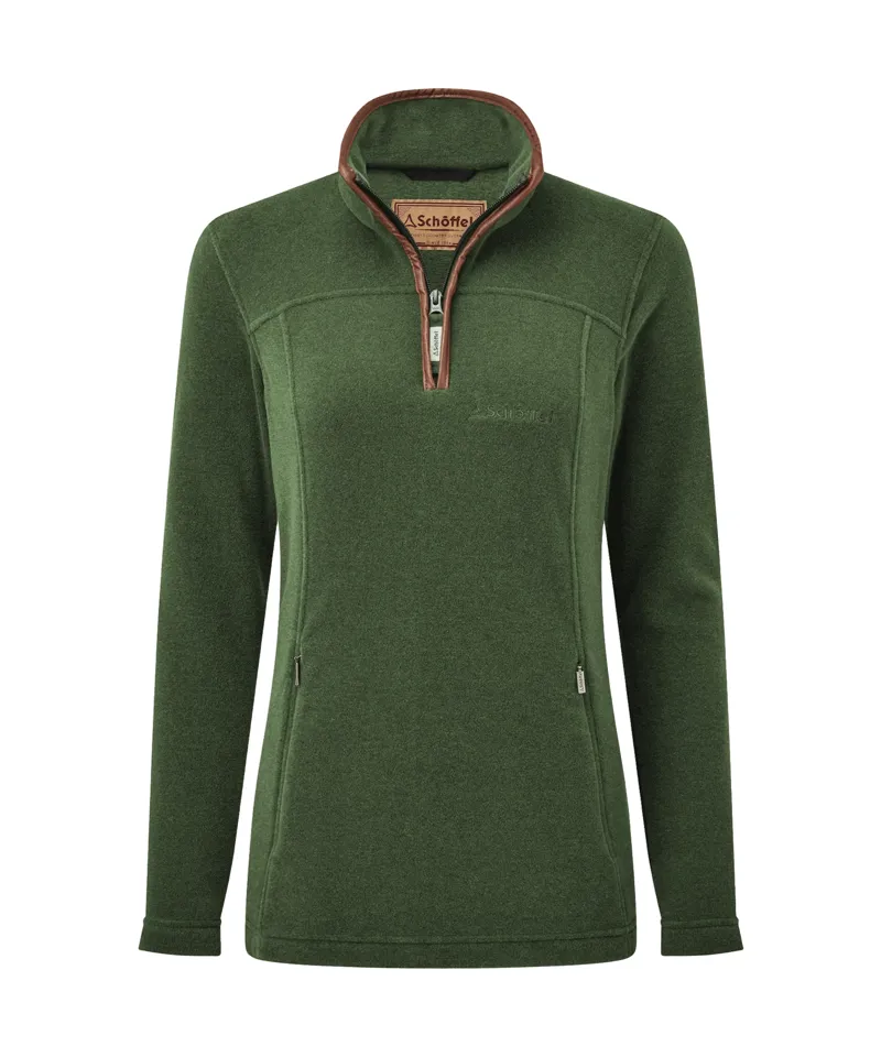 Schoffel Tilton II 1/4 Zip Ladies Fleece - Forest