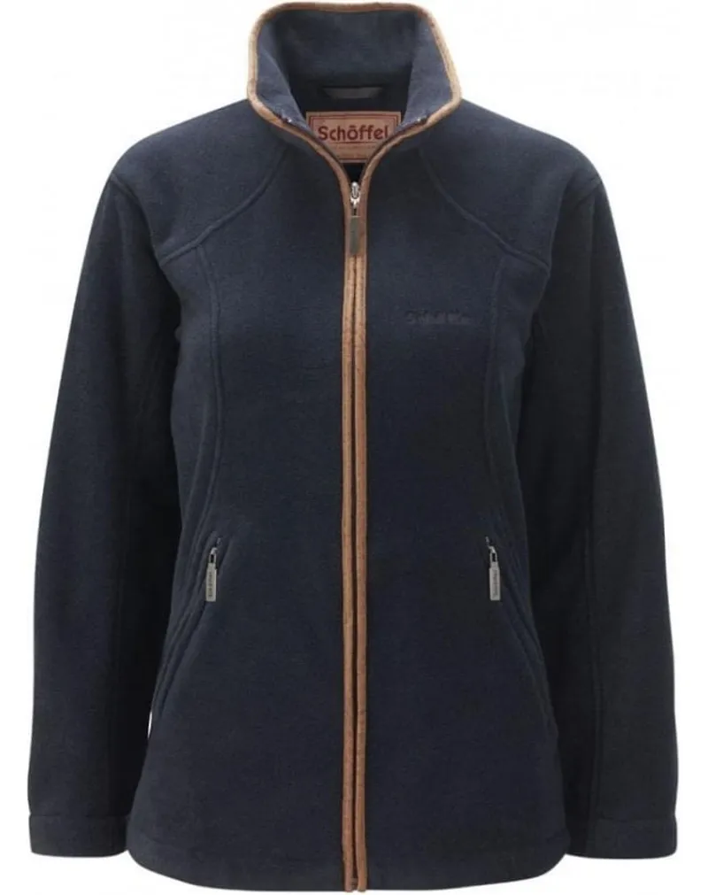 Schoffel Burley Full Zip Fleece - Navy