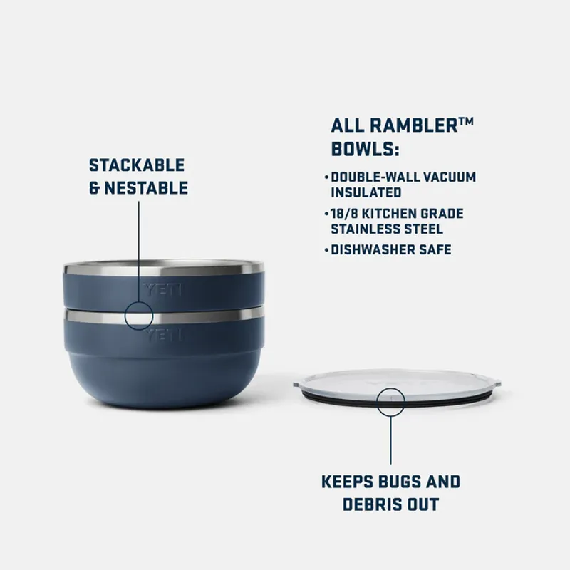 YETI Large Rambler Bowl - Navy-3