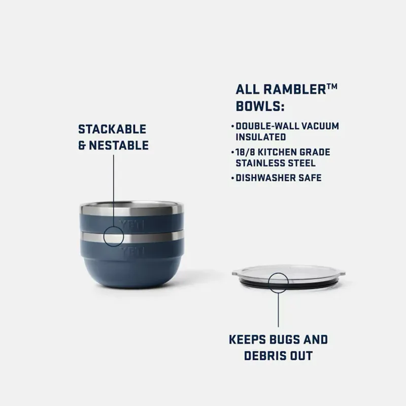 YETI Small Rambler Bowl - Navy-3