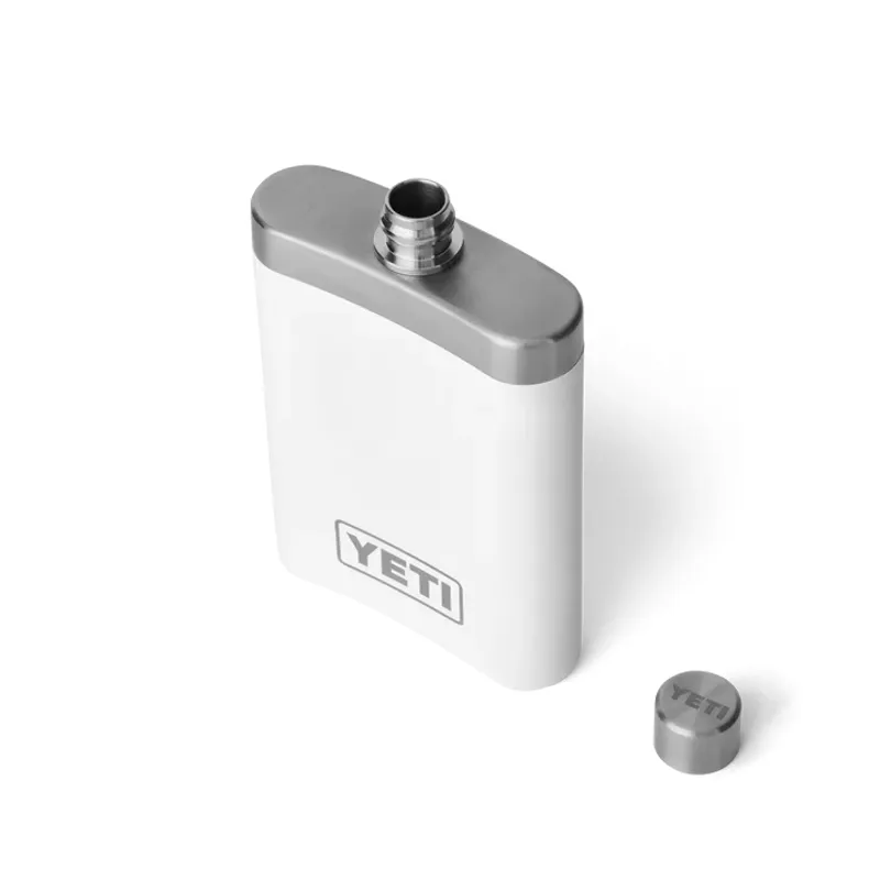 YETI Rambler Hip Flask - White-3