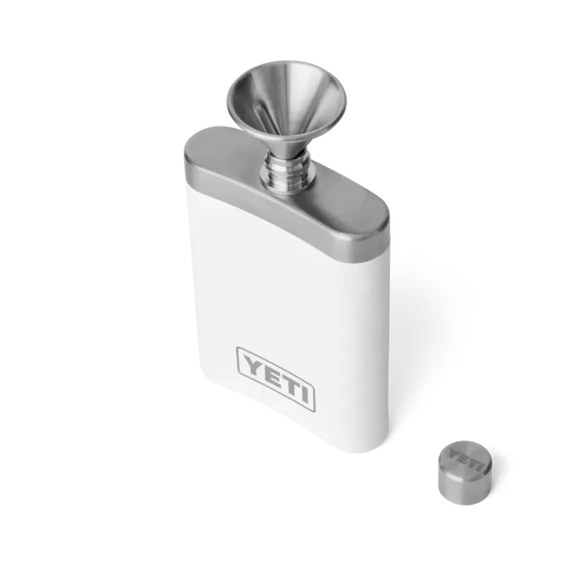YETI Rambler Hip Flask - White-4
