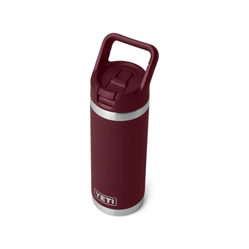 YETI Rambler 18 Oz Colour Straw Cap Bottle 2.0 - Wild Vine Red-2