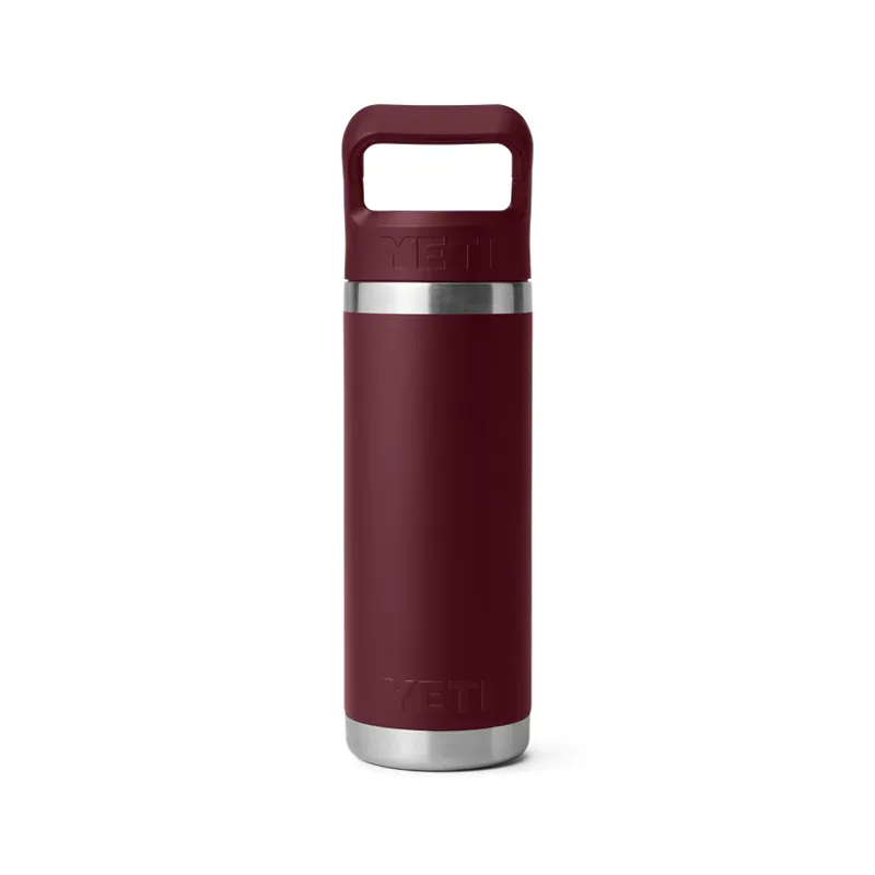 YETI Rambler 18 Oz Colour Straw Cap Bottle 2.0 - Wild Vine Red-3