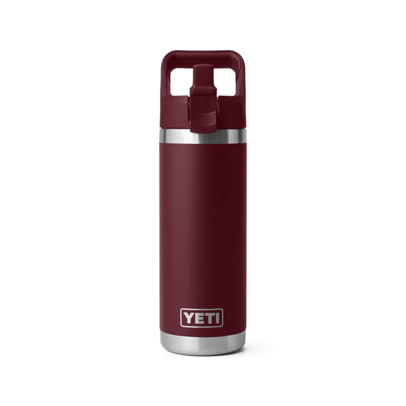 YETI Rambler 18 Oz Colour Straw Cap Bottle 2.0 - Wild Vine Red