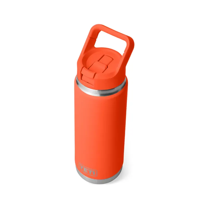 YETI Rambler 26 Oz Bottle With Straw Cap - Papaya-1