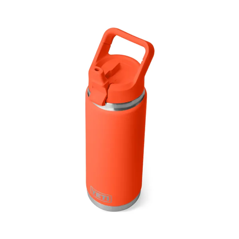 YETI Rambler 26 Oz Bottle With Straw Cap - Papaya-4