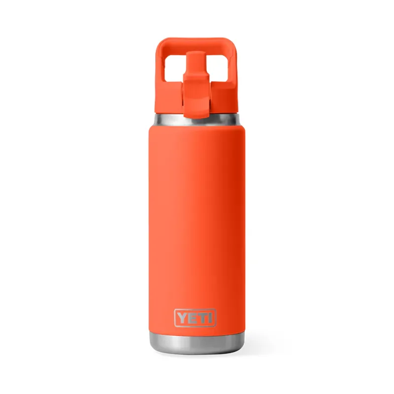 YETI Rambler 26 Oz Bottle With Straw Cap - Papaya-3