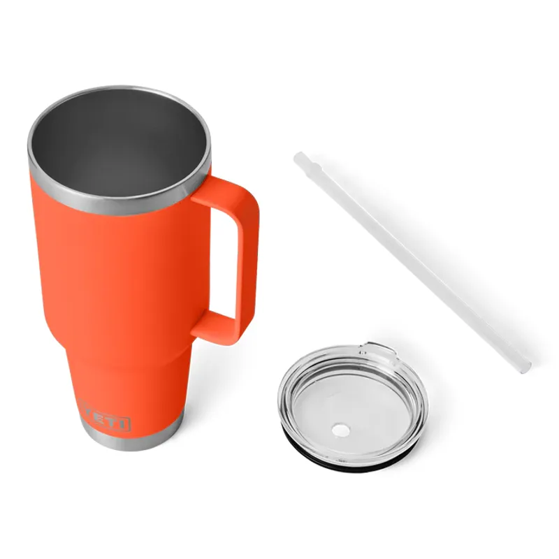 YETI Rambler 42oz Straw Lid Mug - Papaya-3