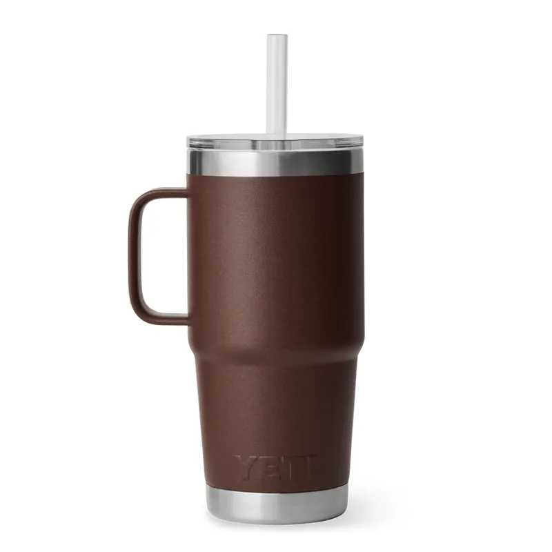 YETI Rambler 25oz Straw Lid 2.0 - Wetlands Brown-1