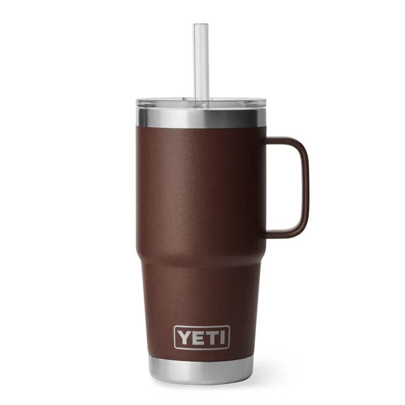 YETI Rambler 25oz Straw Lid 2.0 - Wetlands Brown-2