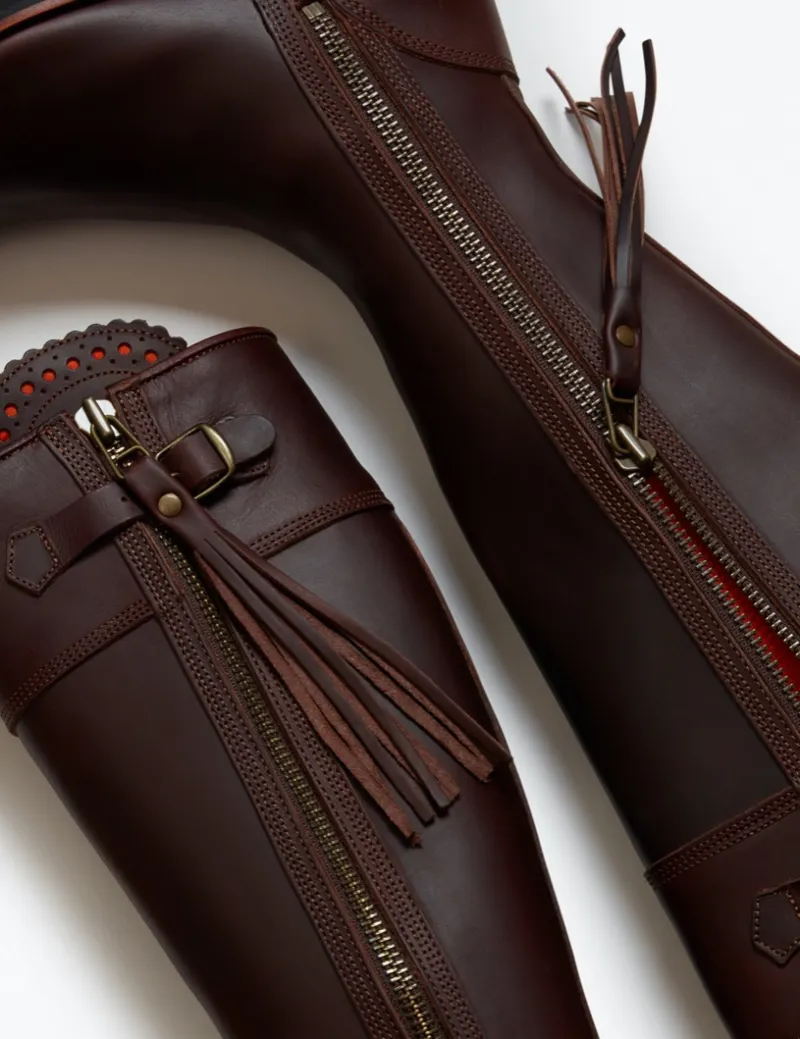 Penelope Chilvers Standard Tassle Boot - Conker-3