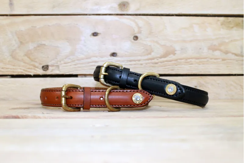 Hicks and Hide Stanway Field Collar - Cartridge Tip - Cognac-1