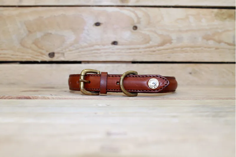 Hicks and Hide Stanway Field Collar - Cartridge Tip - Cognac