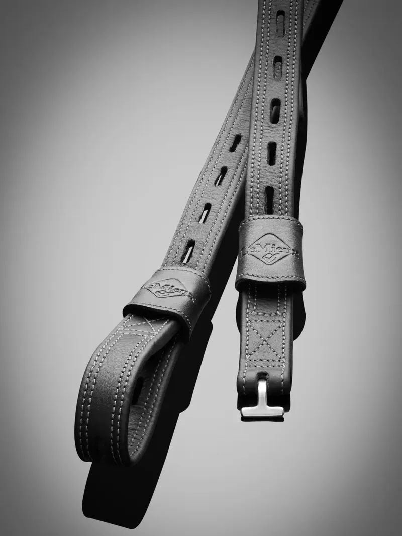 LeMieux Vector Close Contact Stirrup Leather - Black