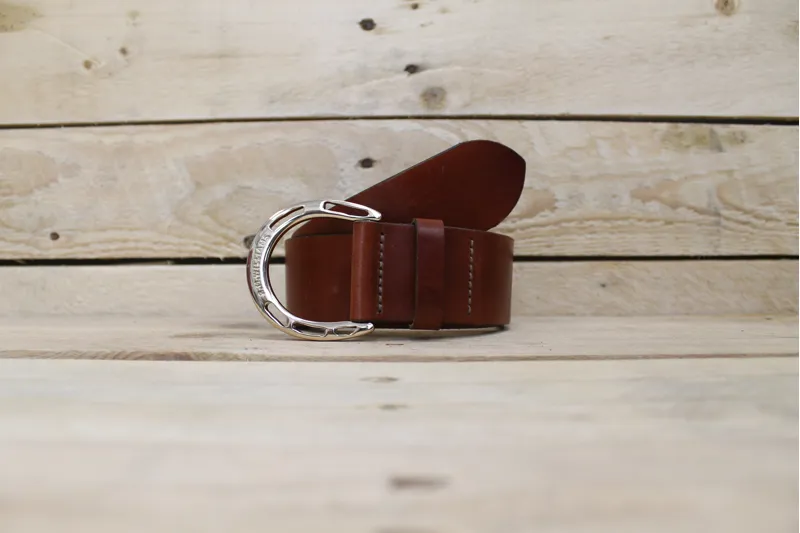 R.M.Williams Stirrup Waist Belt - Bordeaux-2