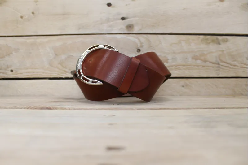 R.M.Williams Stirrup Waist Belt - Bordeaux-3