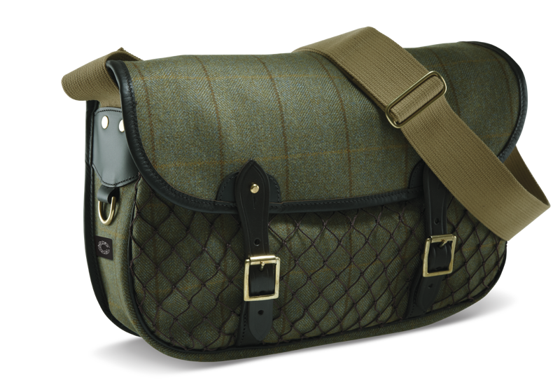 Croots Helmsley Tweed Netted Carryall - Green