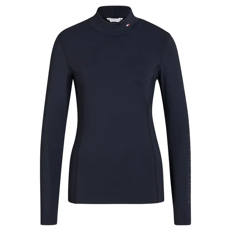 Tommy Hilfiger Ava High Neck Baselayer - Desert Sky-1