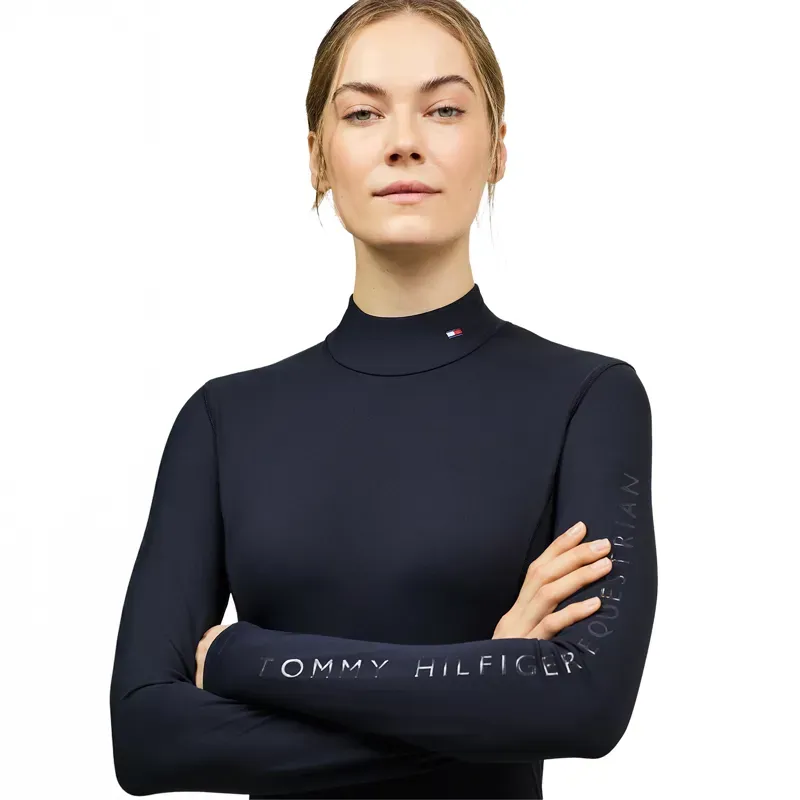 Tommy Hilfiger Ava High Neck Baselayer - Desert Sky-3