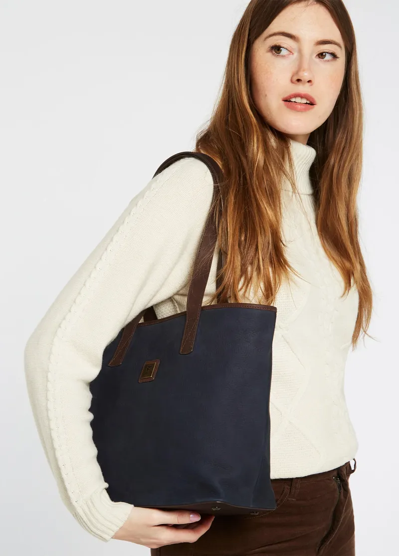 Dubarry Rosemount Tote Bag - Navy/Brown