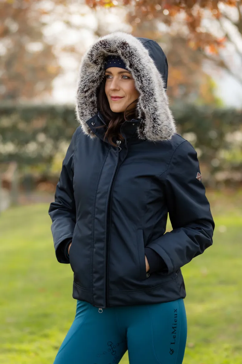 LeMieux Waterproof Short Riding Coat - Navy-3