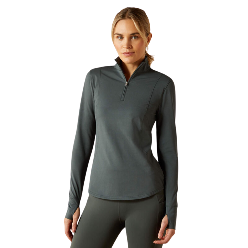 Ariat Ladies Gridwork 2.0 1/4 Zip Baselayer - Urban Chic