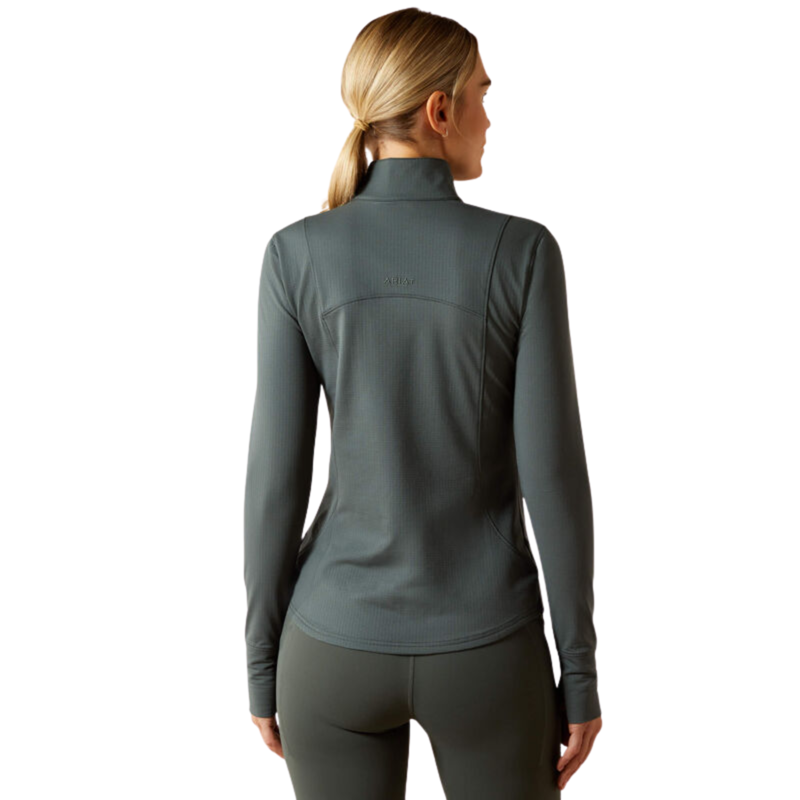 Ariat Ladies Gridwork 2.0 1/4 Zip Baselayer - Urban Chic-1