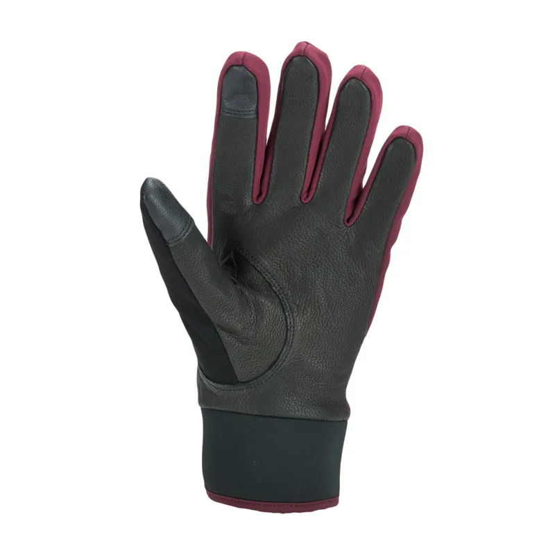 Sealskinz Ladies Waterproof All Weather Insulated Glove - Red/ Black-1