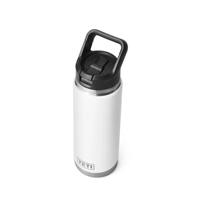 YETI Rambler 26 Oz Straw Cap Bottle - White-3