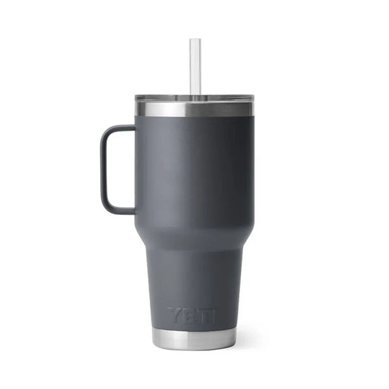 YETI Rambler 35 Oz Straw Lid Mug - Charcoal-1