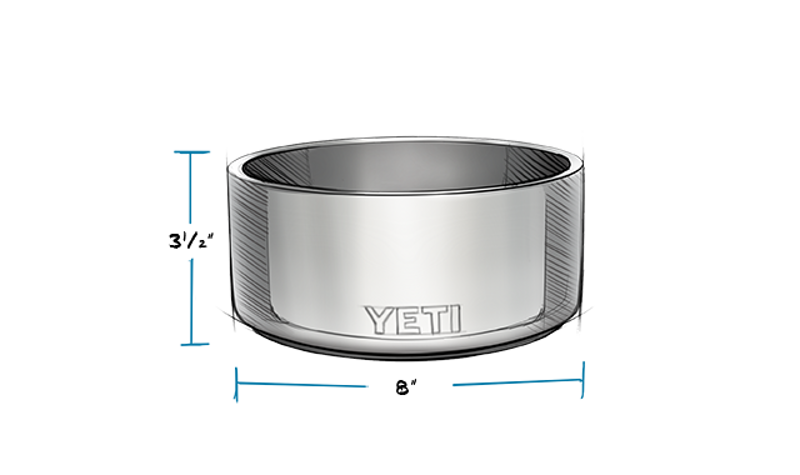 YETI Boomer 8 Dog Bowl - Alpine Yellow-3