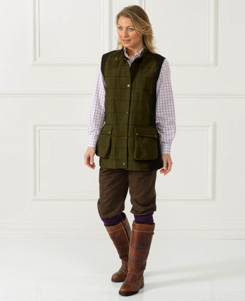 Alan Paine Rutland Ladies Waistcoat - Brown-1