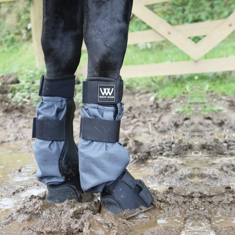 Woof Wear Mud Fever Turnout Boot - Black/Grey-2