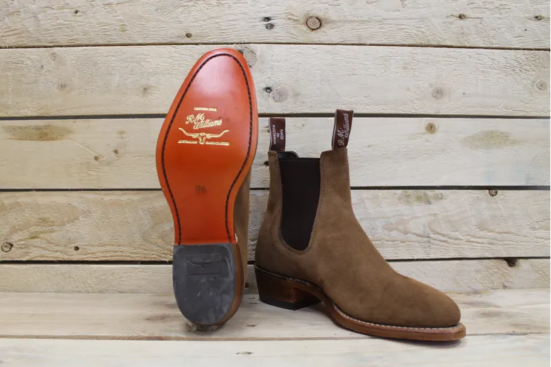 R.M. Williams Comfort Craftsman - Havana Suede, Chelsea Boots