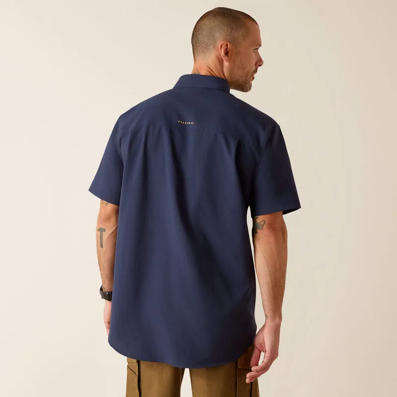 Ariat Rebar Made Tough 360 AirFlow Shirt SS - Navy-3